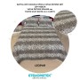 ETEHOMETEX Battal Boy Pamuklu Kapitoneli Yatak Örtüsü Seti LEOPAR 8696474232094